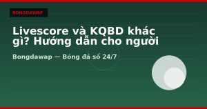 Livescore và KQBD khác gì? Hướng dẫn cho người mới